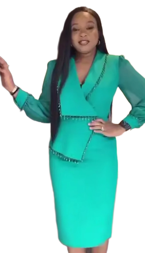 Robe élégante verte