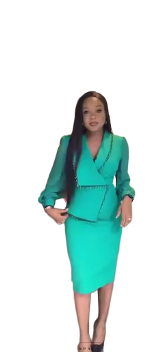 Robe élégante verte