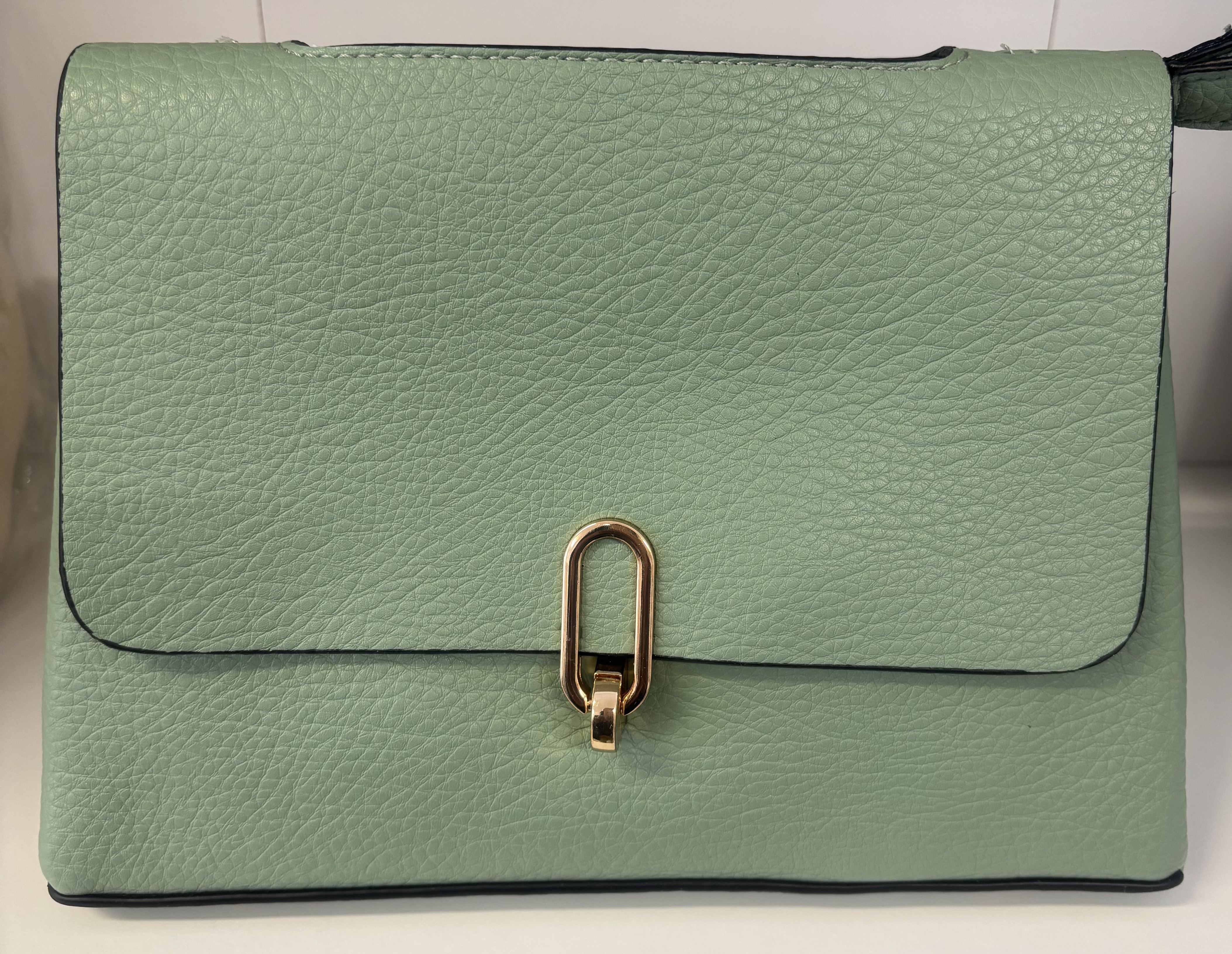 Sac à main en cuir vert