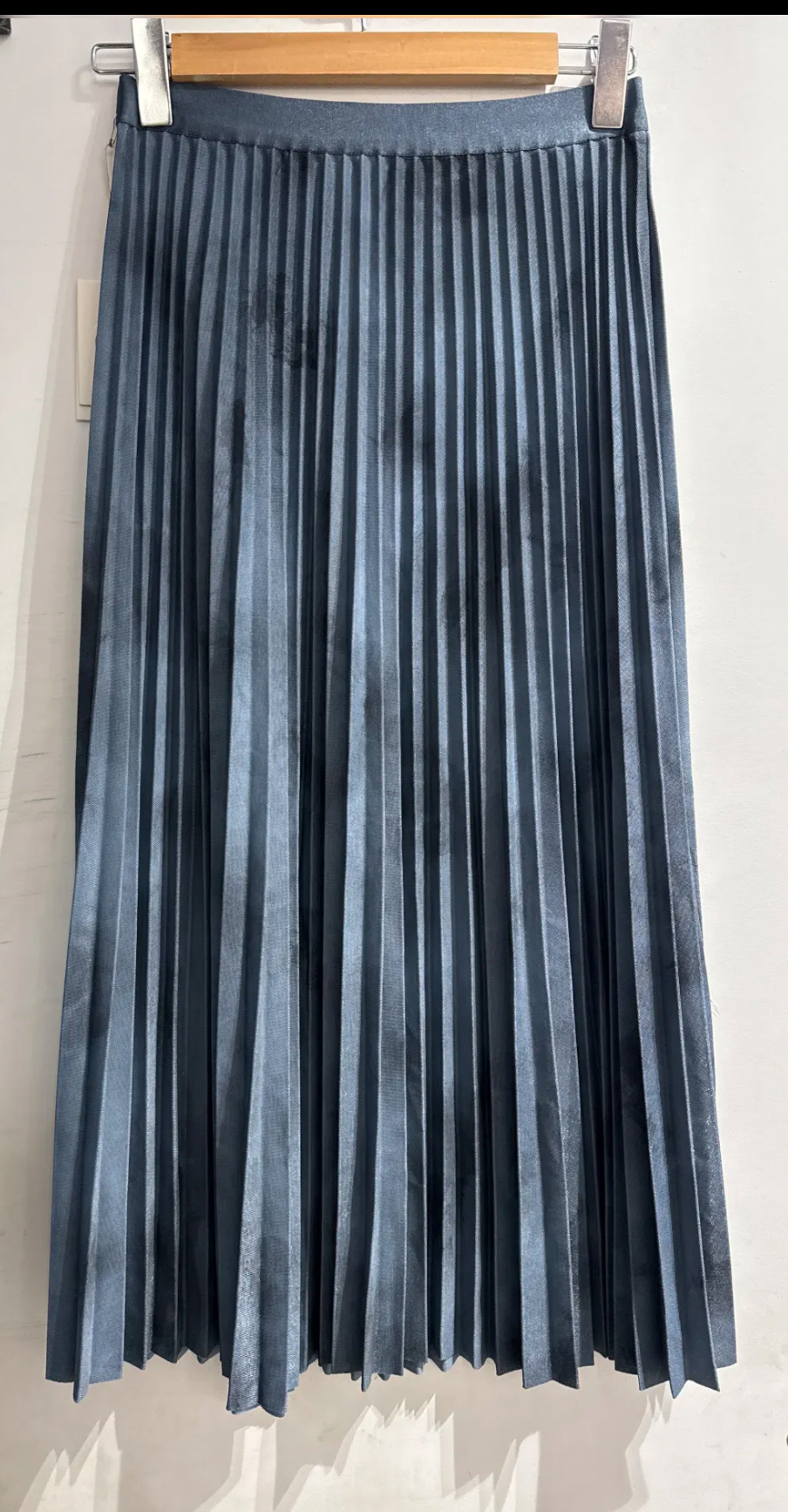 Jupe plissée bleue
