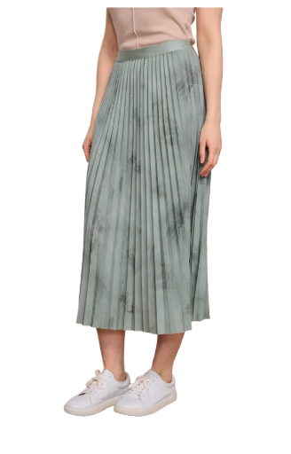 Jupe plissée verte