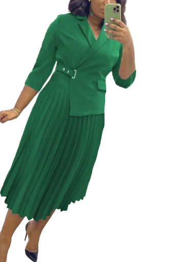 Robe verte élégante