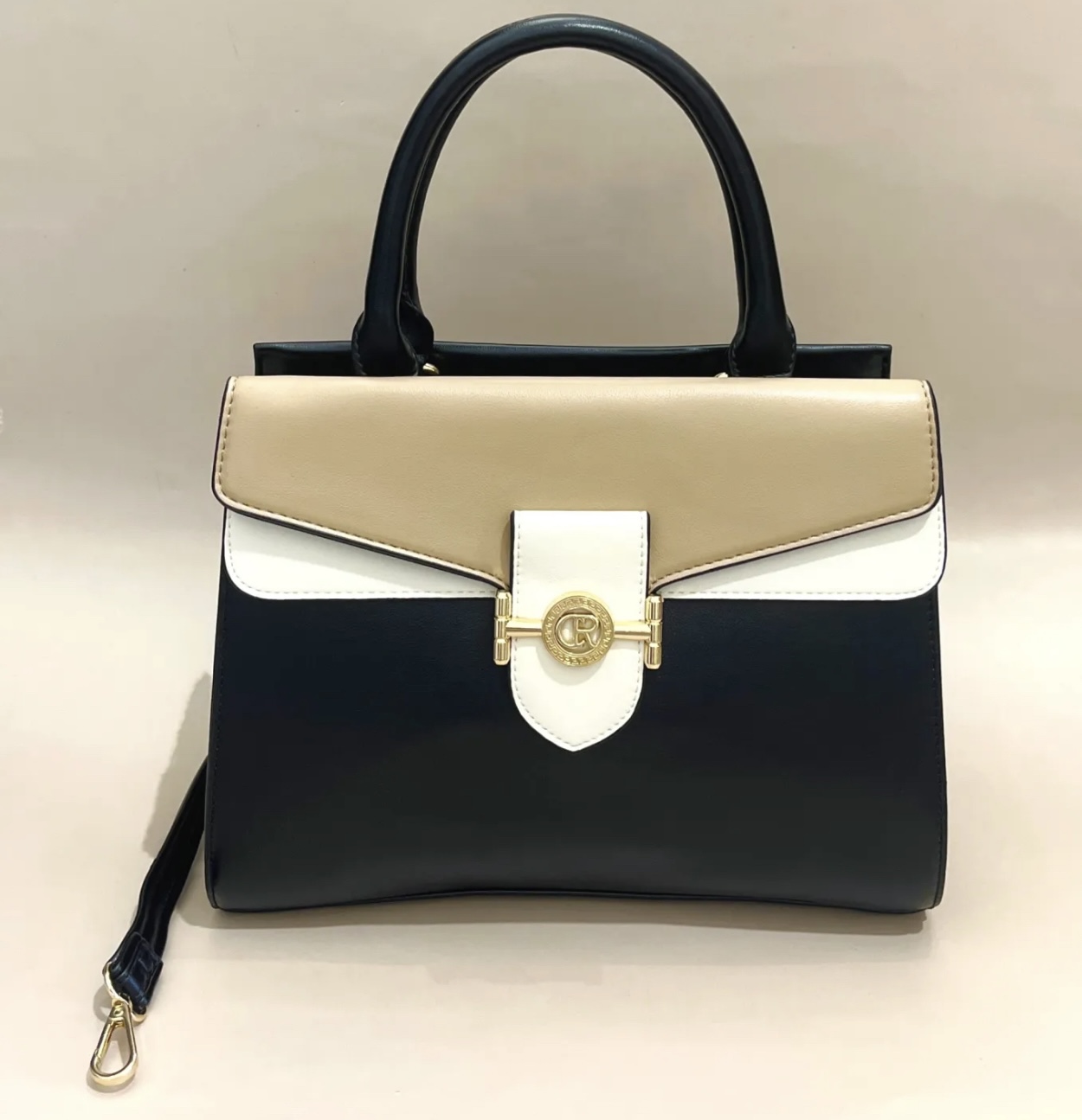 Sac à main bicolore