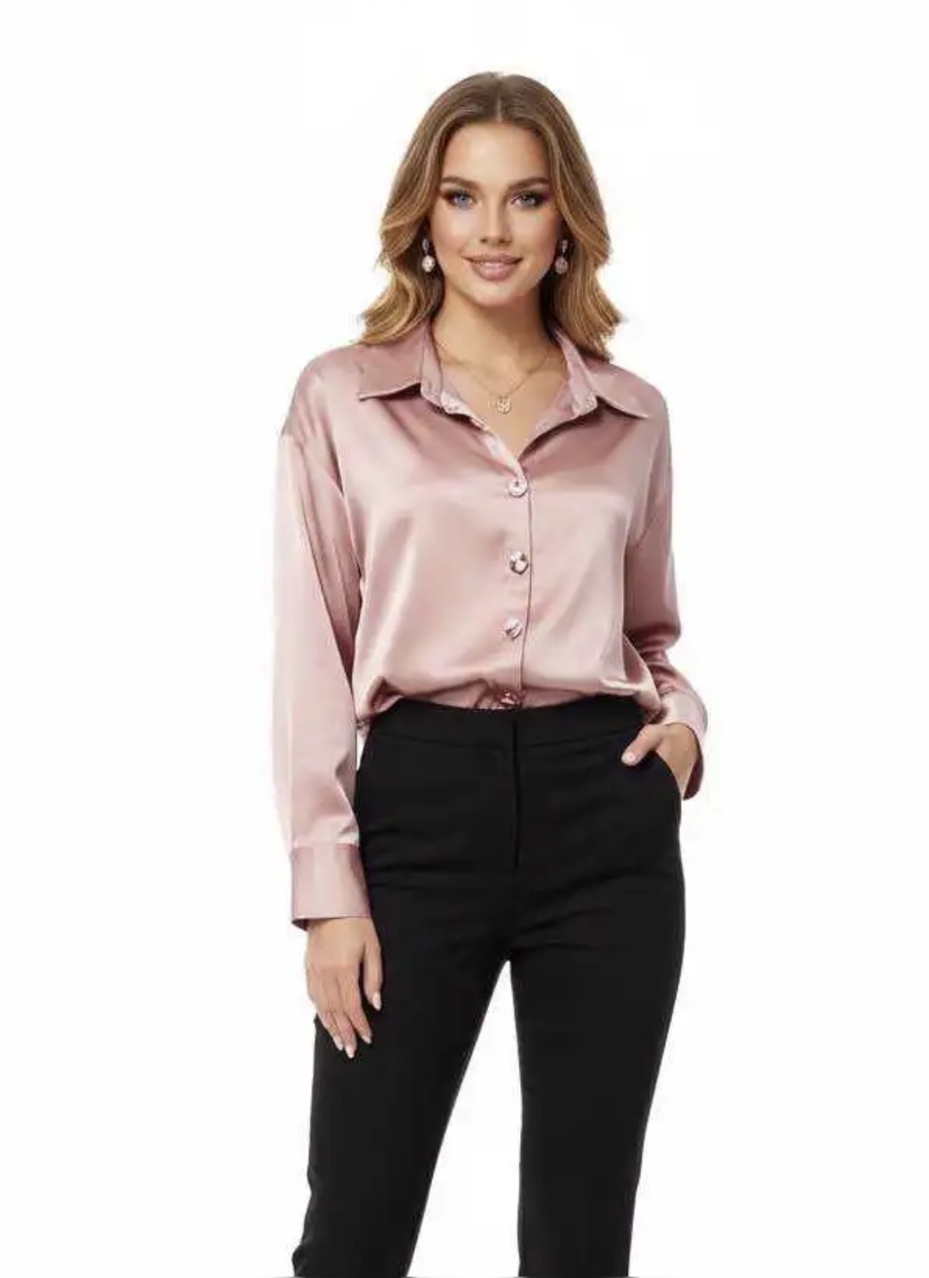 Chemise over size en satin 