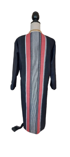 Robe longue à rayures