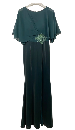 Robe de soirée beige élégante