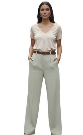 Pantalon large élégant 