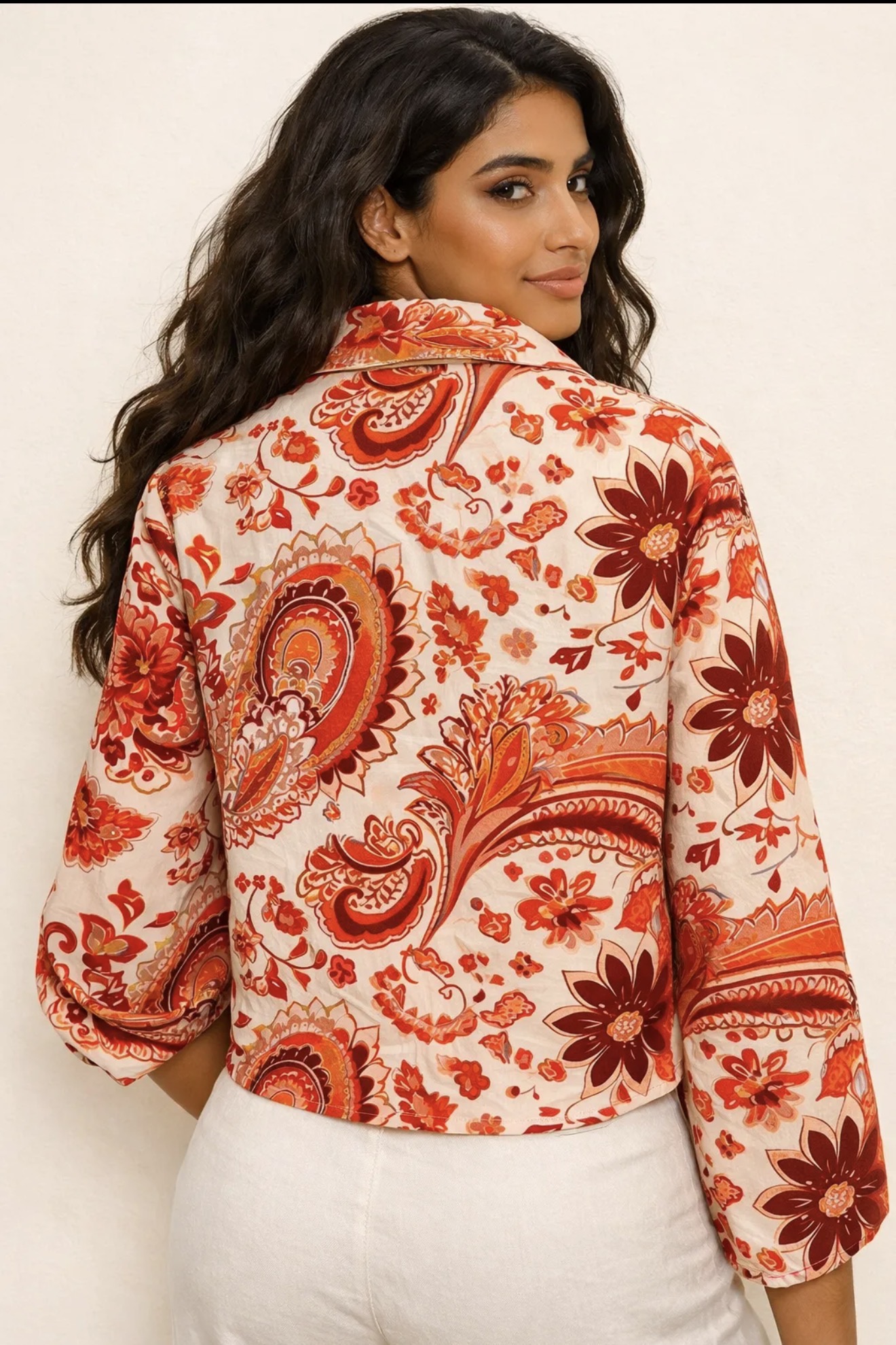 Chemise imprimée à nouer