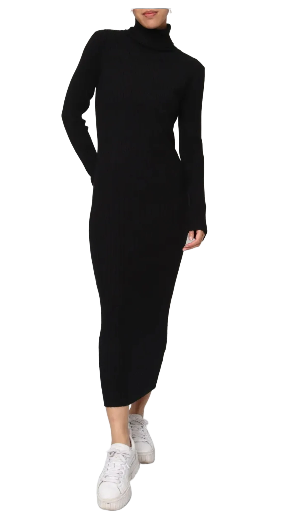 Robe longue en maille