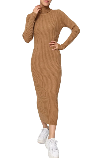 Robe longue en maille