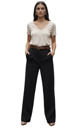 Pantalon large élégant 