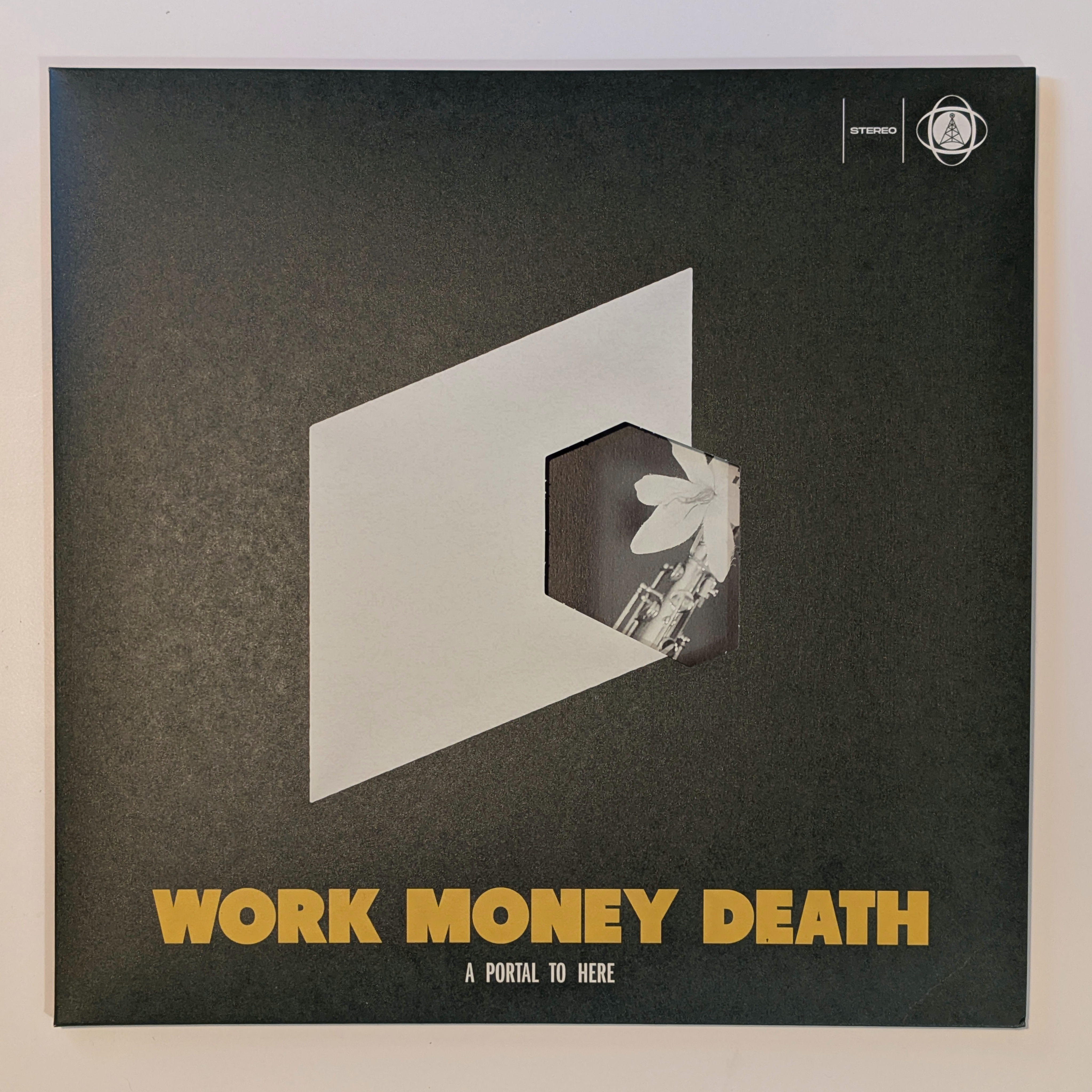 Work Money Death - A Portal To Here Limited Die-Cut 2 x Green marbled LP