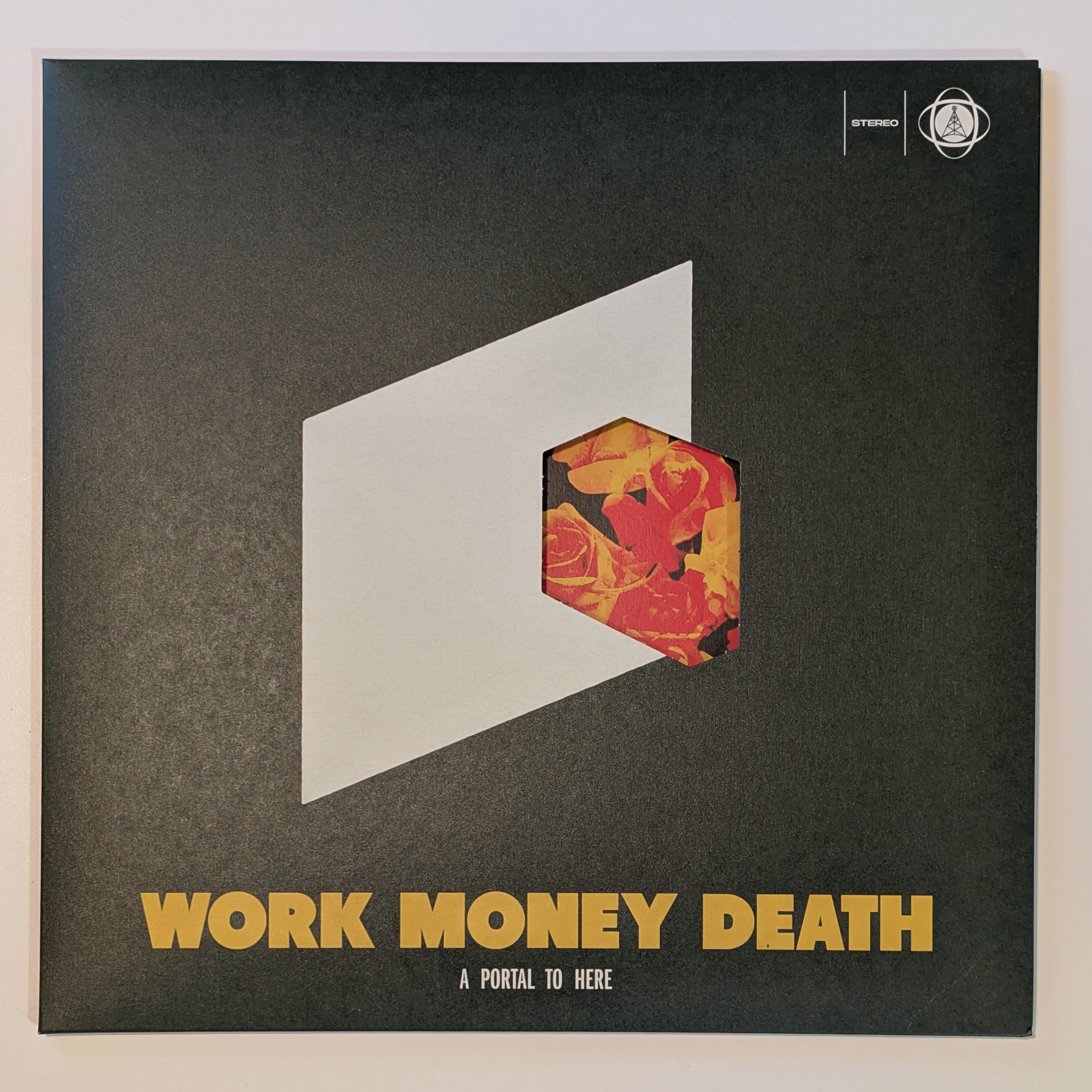 Work Money Death - A Portal To Here Limited Die-Cut 2 x Green marbled LP