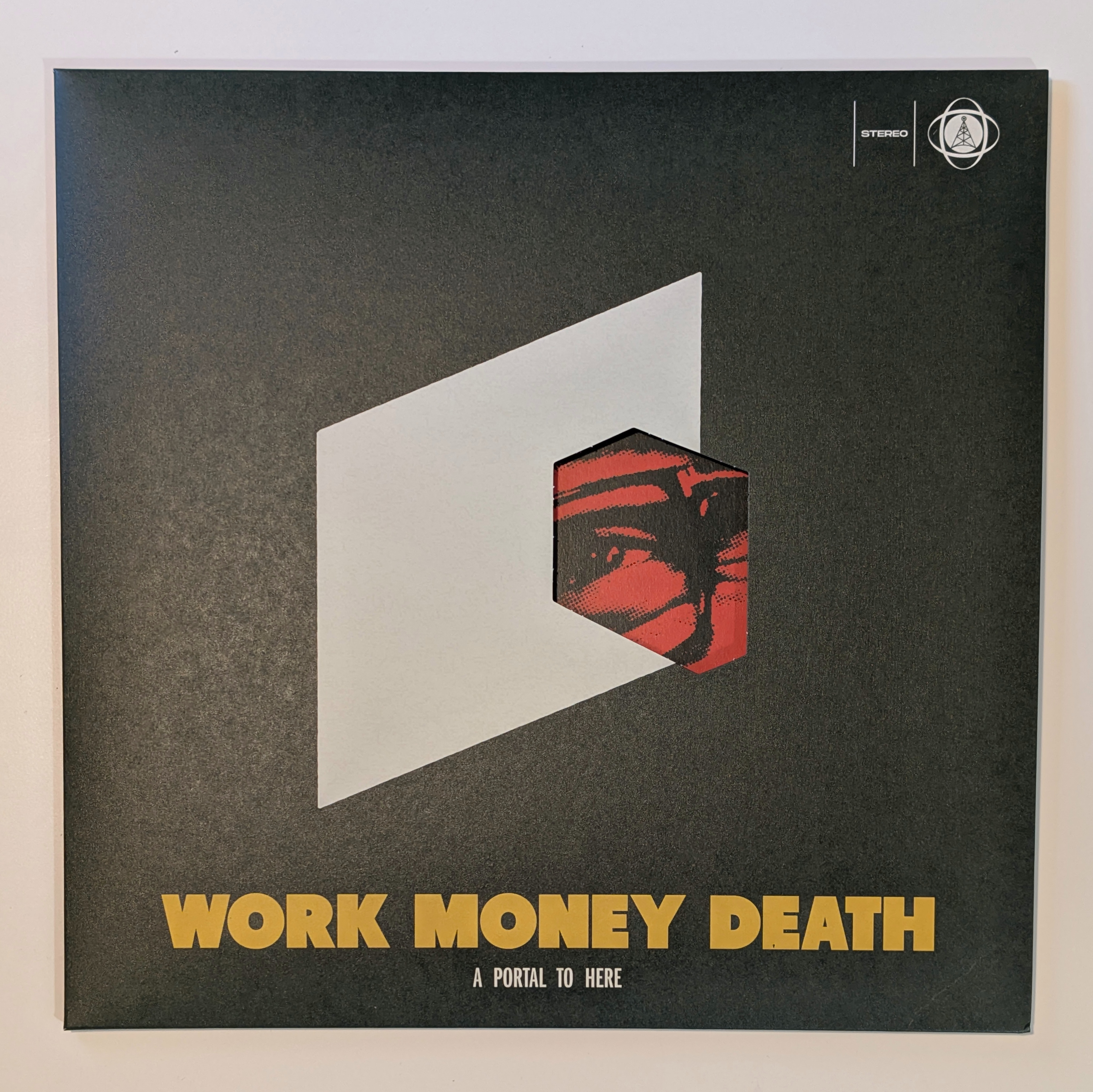 Work Money Death - A  Portal To Here - Limited Die-Cut Cover n - 2 x Black Vinyl