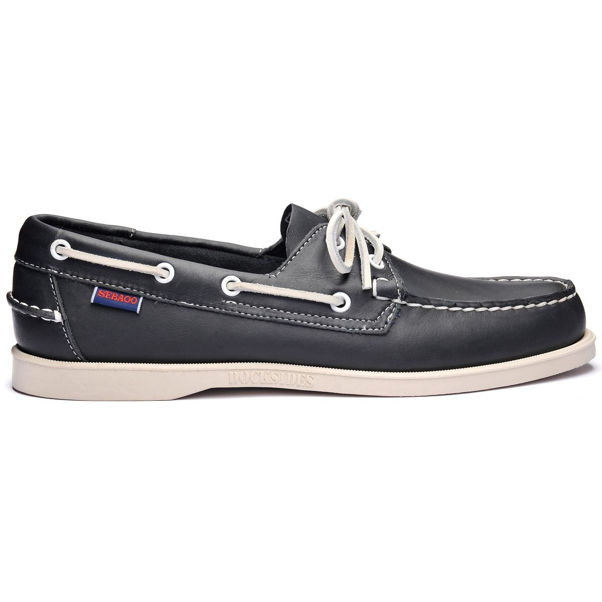 Sebago docksides portland navy leather