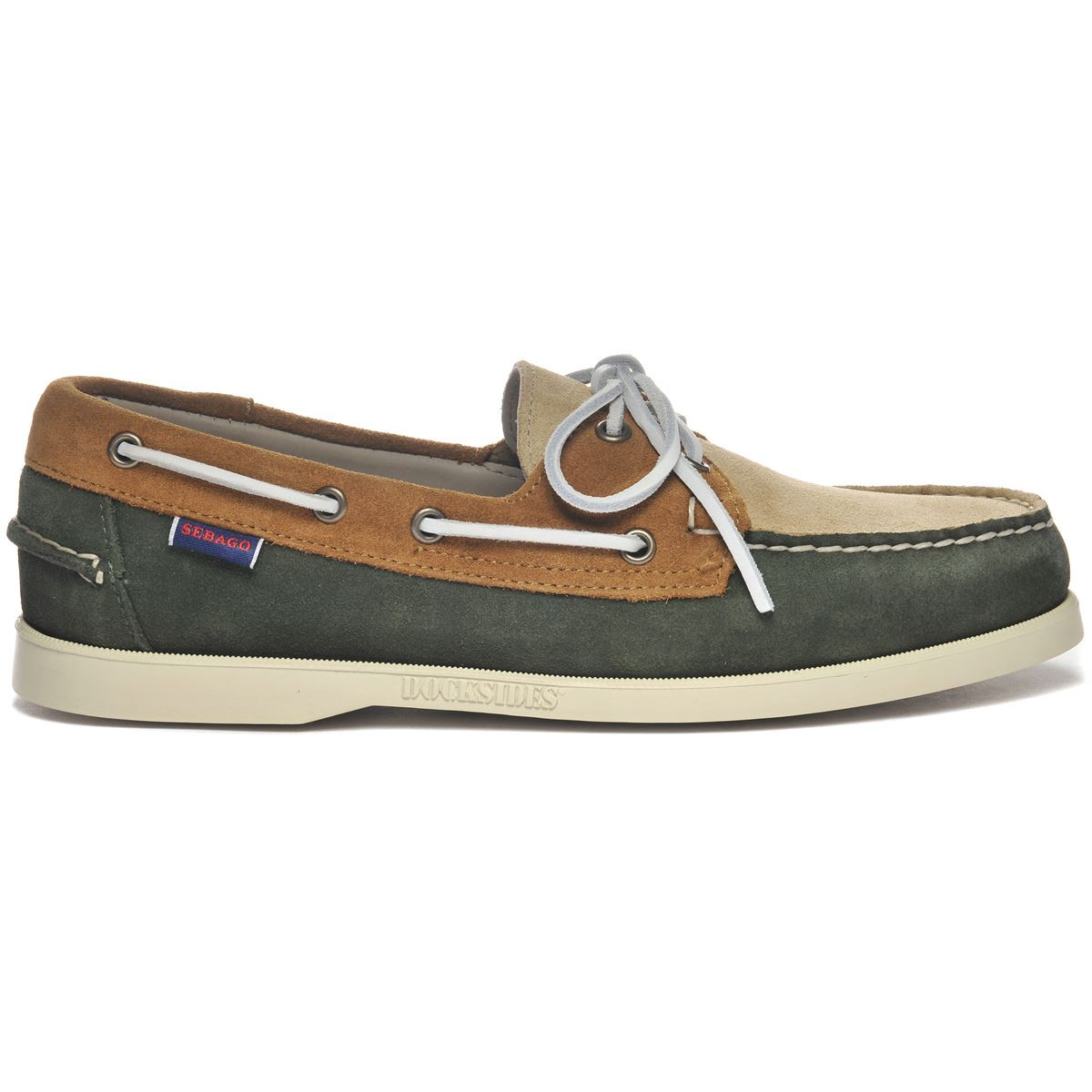 Sebago docksides green thyme taupe