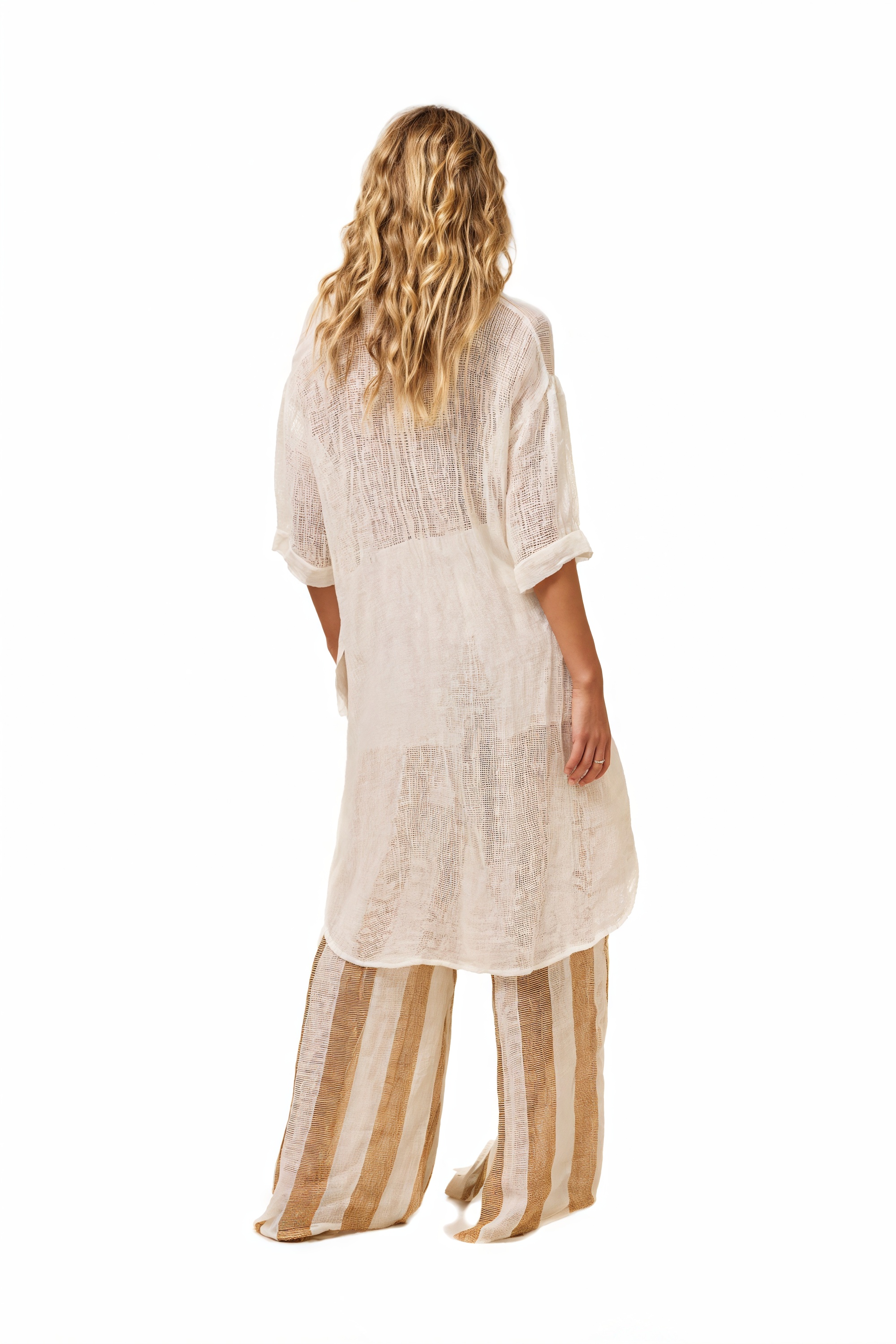 Bonato Shirt Dress - Rete Panna