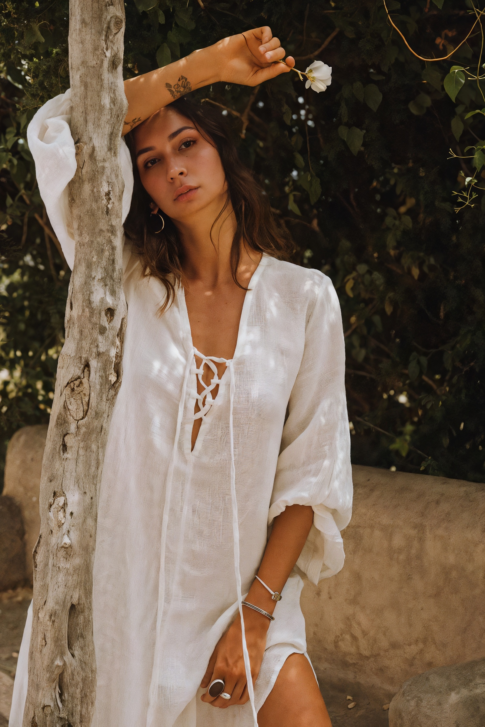 Alia Maxi Dress - Brasile Panna