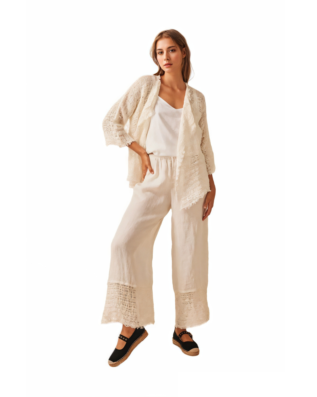 Crusoe Pant- Cestino Panna