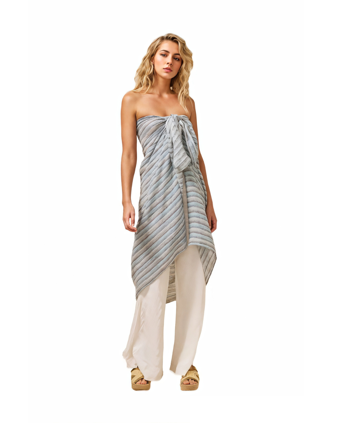 Indies Pareo - Acqua Stripe