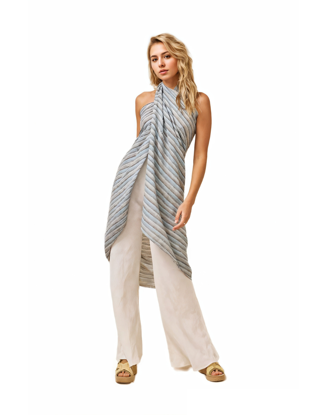 Indies Pareo - Acqua Stripe