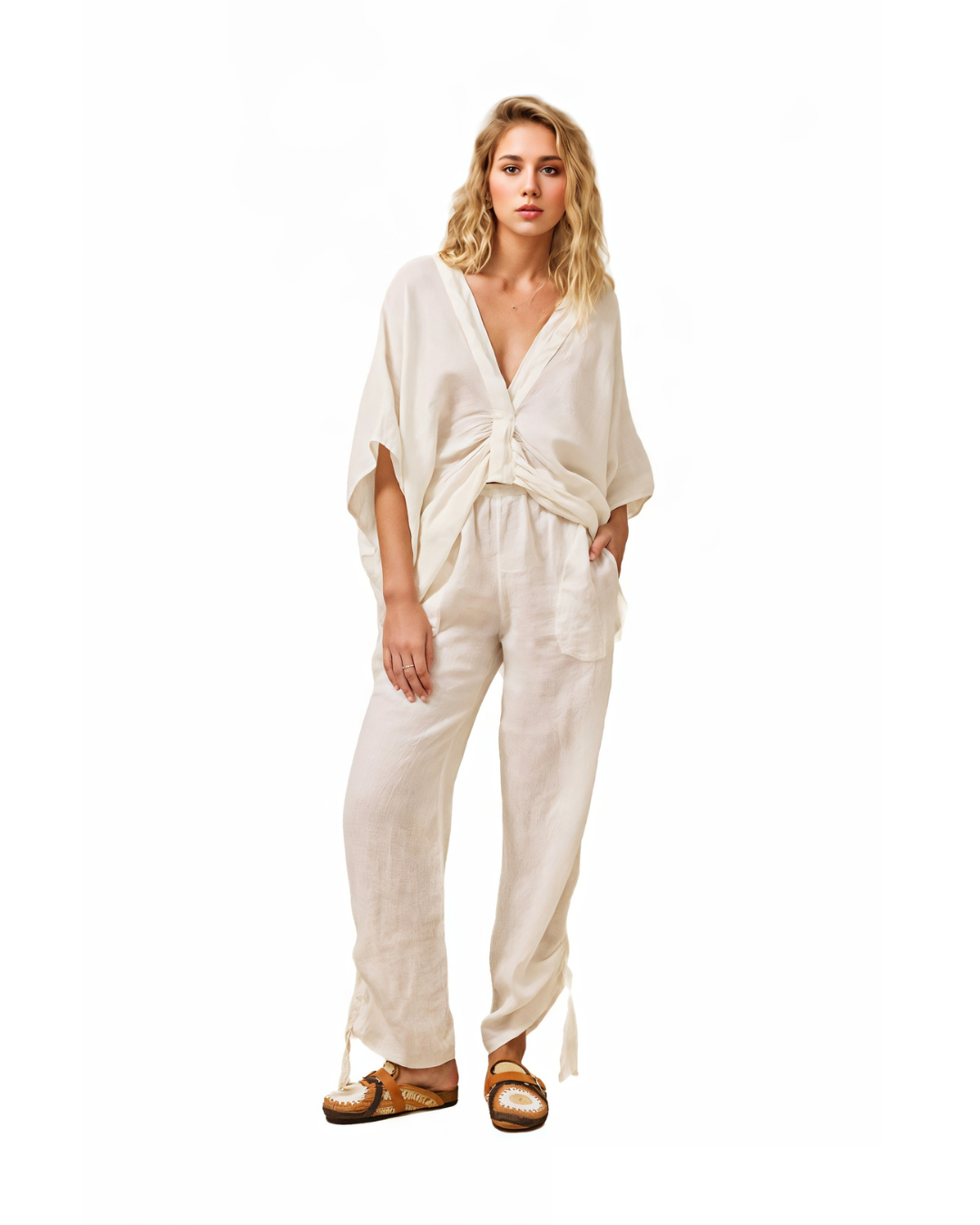 Lacetti Pant - Battista Panna