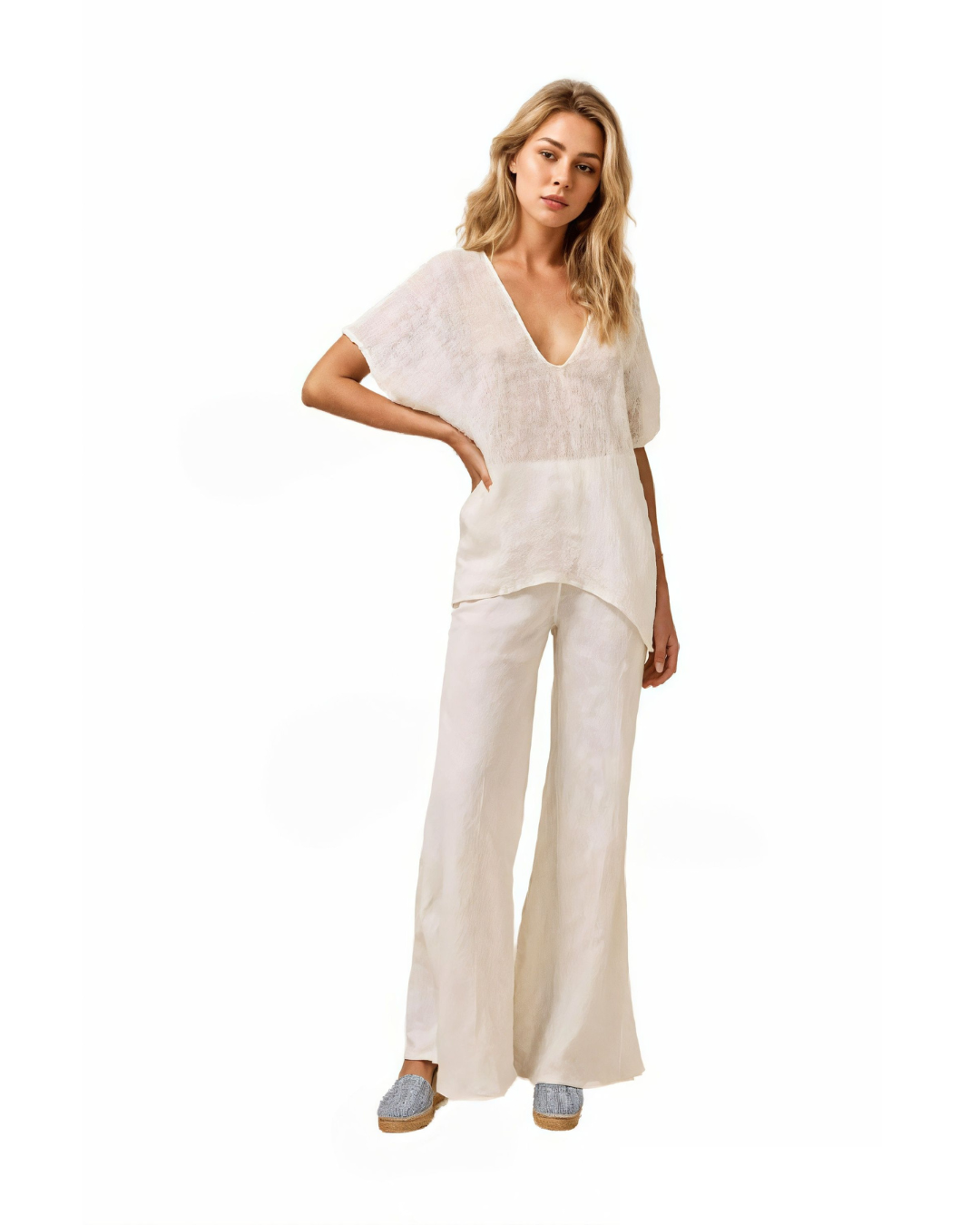 Novo Flare Pant - Brasile Panna