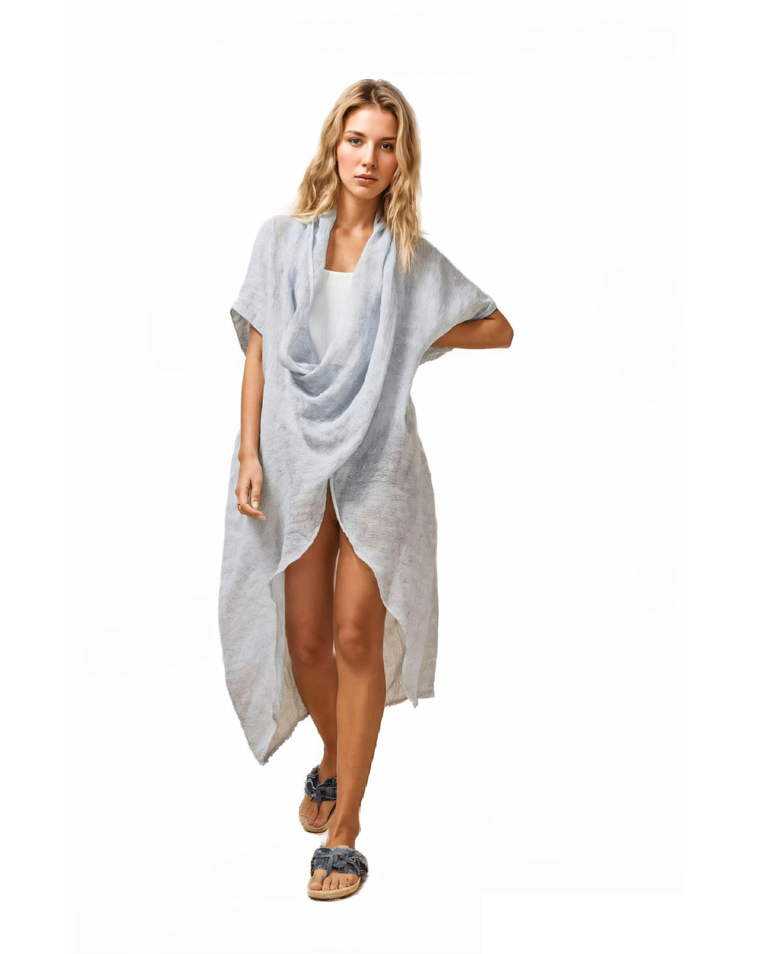 Novo Portofino Dress - Rete cielo