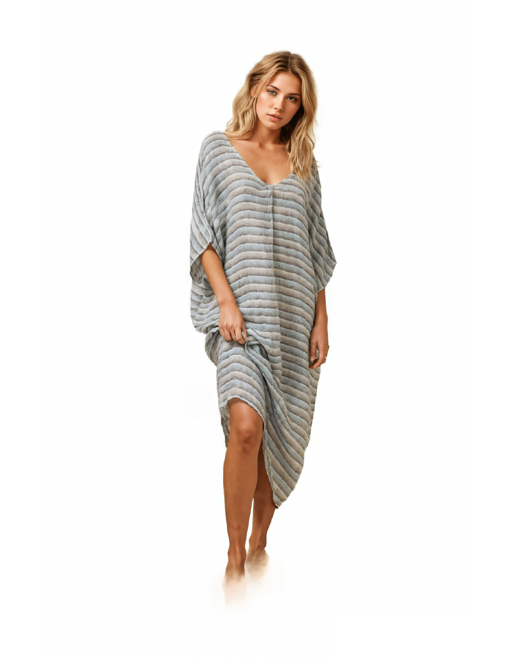 Piaga Dress - Acqua Stripe