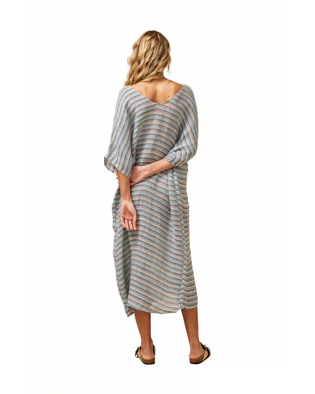 Piaga Dress - Acqua Stripe