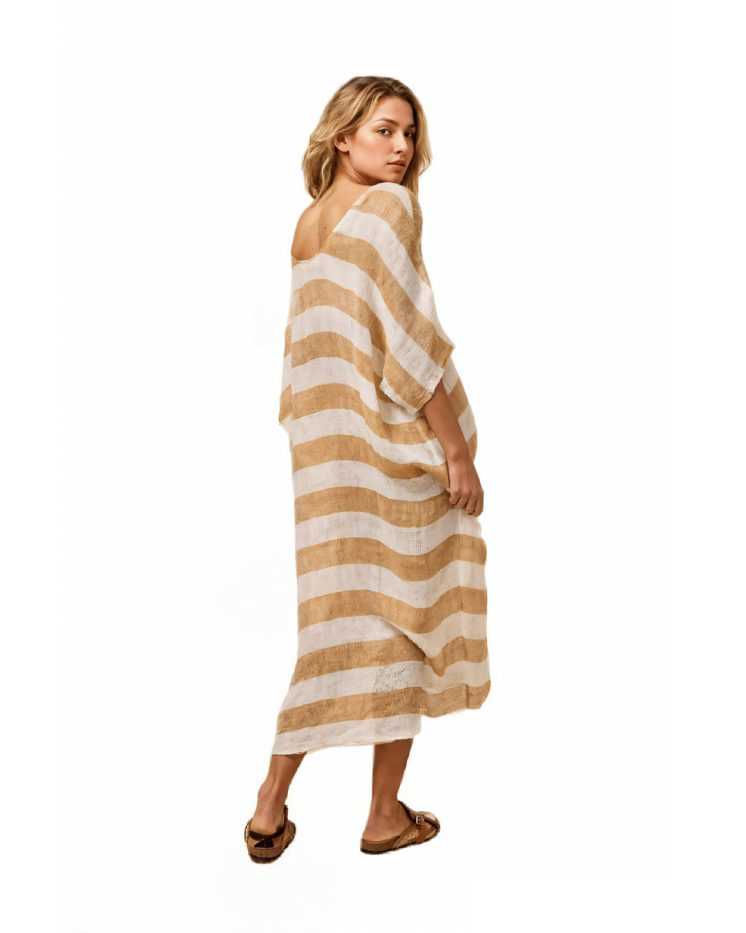 Piaga Dress - Oro Stripe