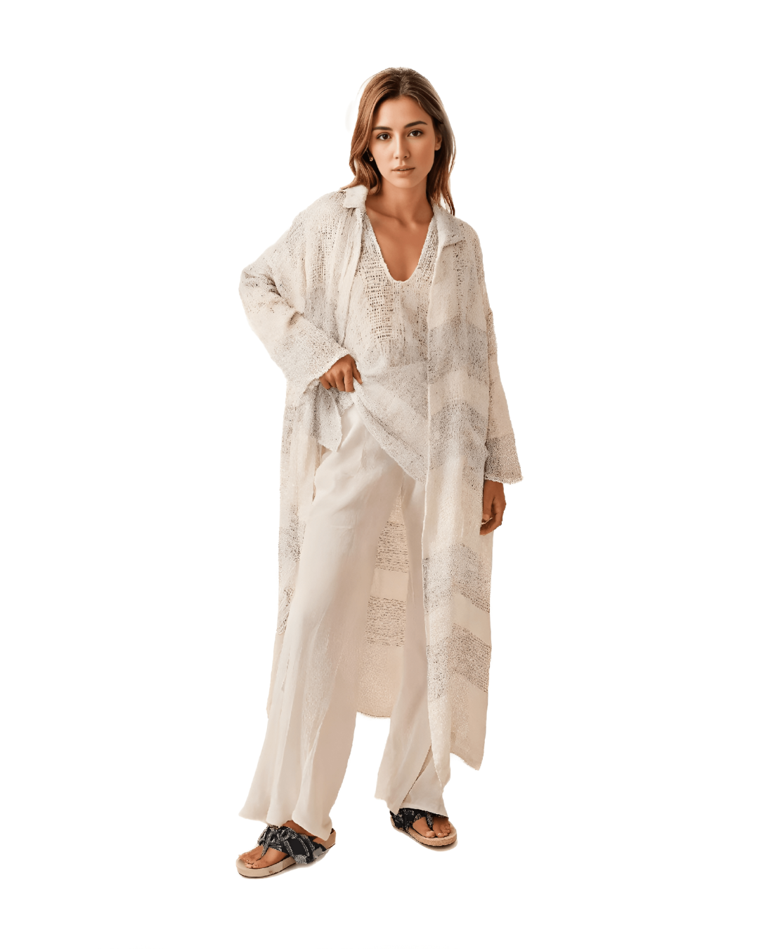 Raglan Duster Coat - Lecche Oceano