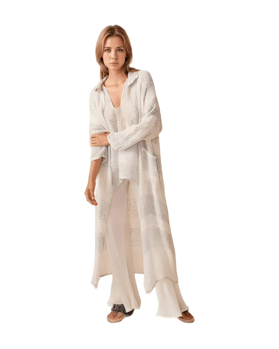 Raglan Duster Coat - Lecche Oceano