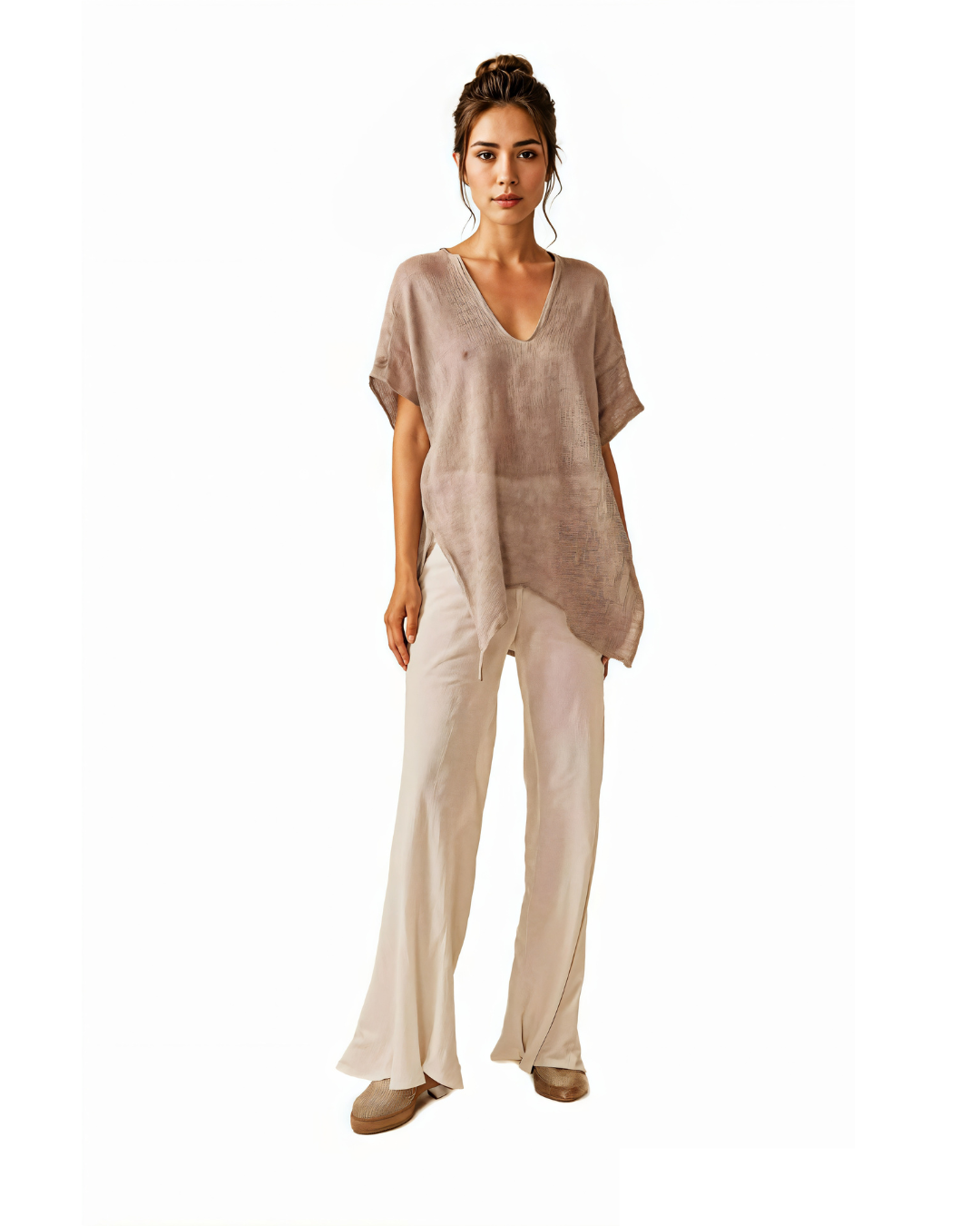 Zaza Top - Rete Taupe