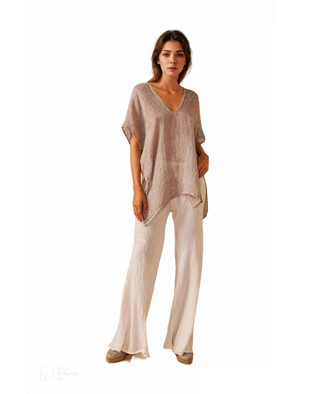 Zaza Top - Rete Taupe