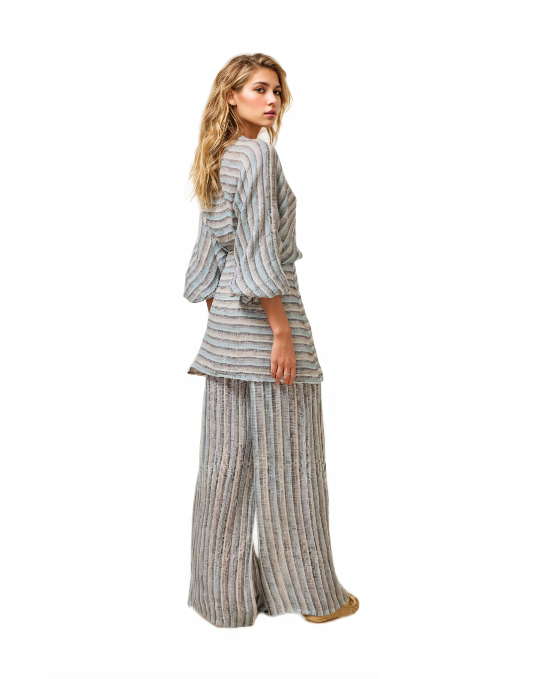 Villa Pant - Acqua Stripe