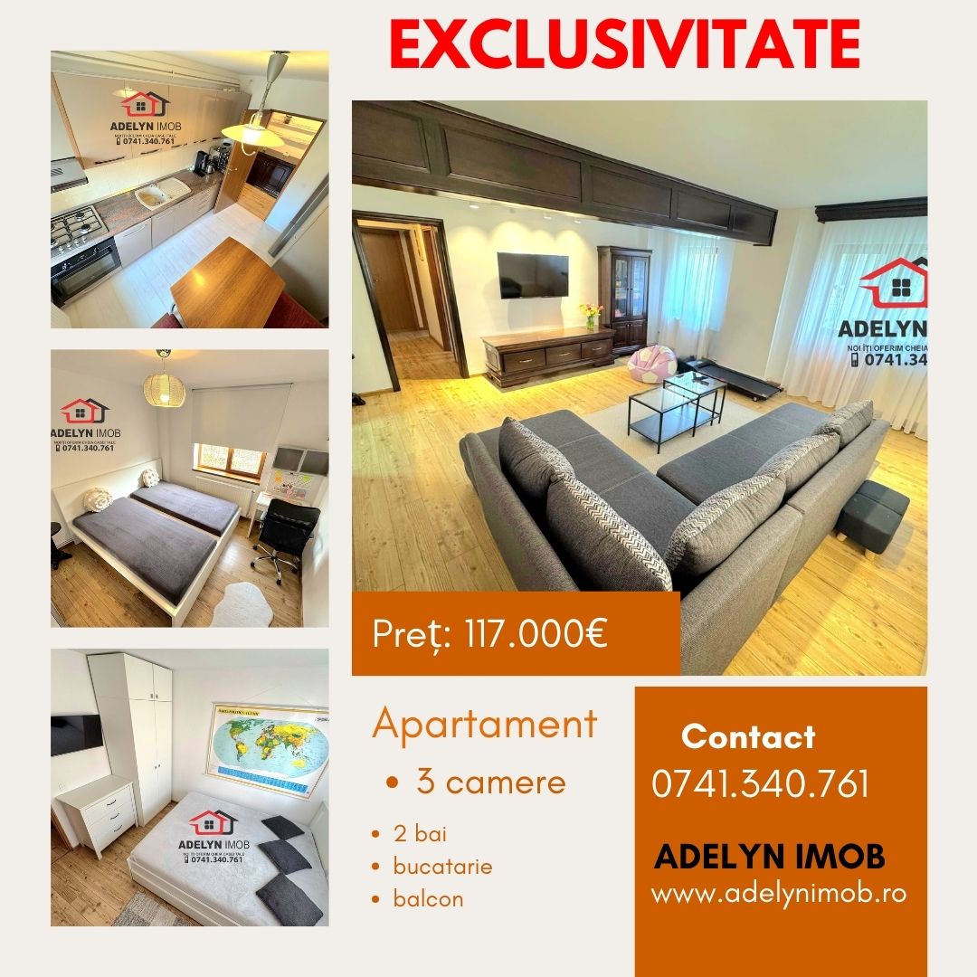 Apartament 3 camere, str. Gavrilov Corneliu