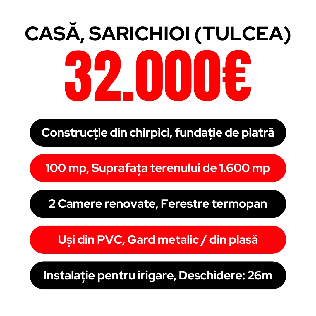 Loc. Sarichioi, Casa