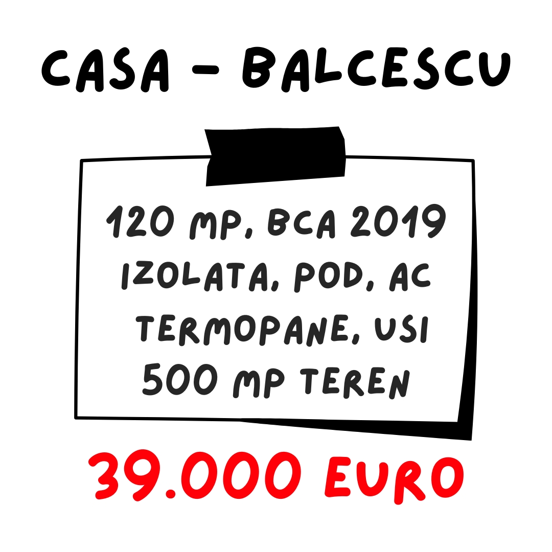 Loc. Nicolae Balcescu - Casa