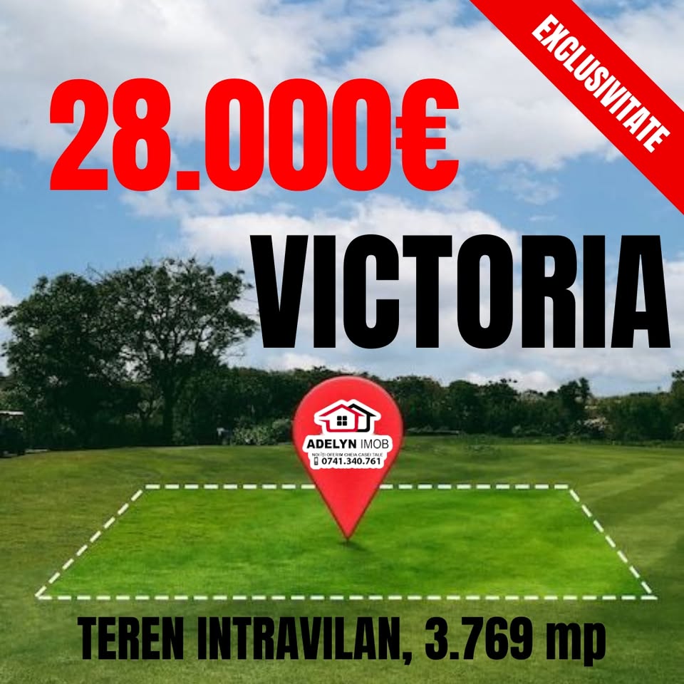 3️⃣7️⃣7️⃣ Loc. Victoria -- teren intravilan