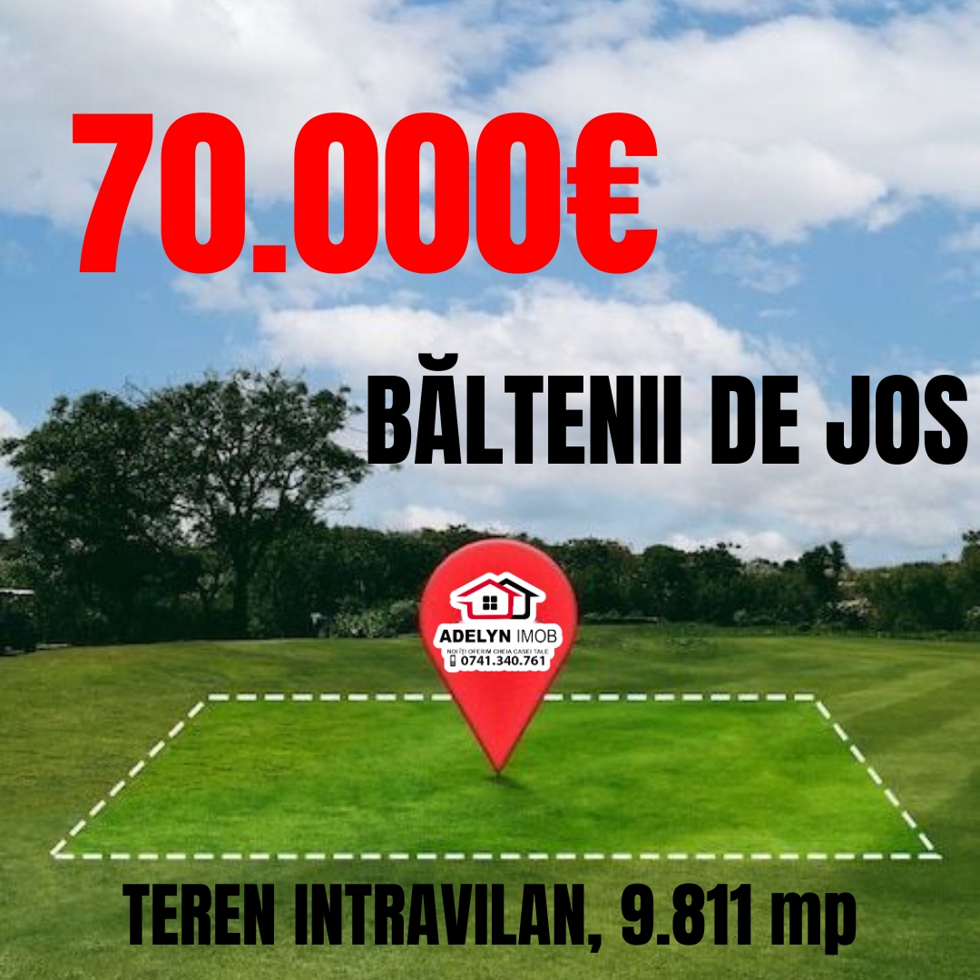 ⛵0️⃣6️⃣5️⃣Teren intravilan in loc. Baltenii de Jos