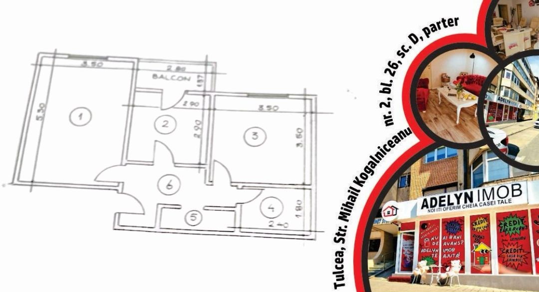 Apartament 2 camere, str. Spitalului