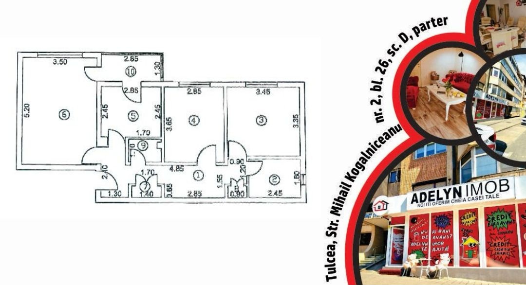 Apartament 3 camere, zona E3