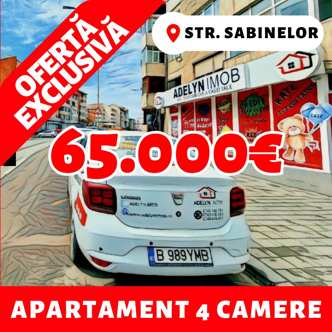 Apartament 4 camere, str. Sabinelor