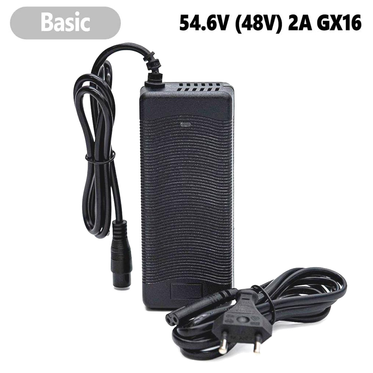 Cargador de batería 54.6V (48V) 2A GX16