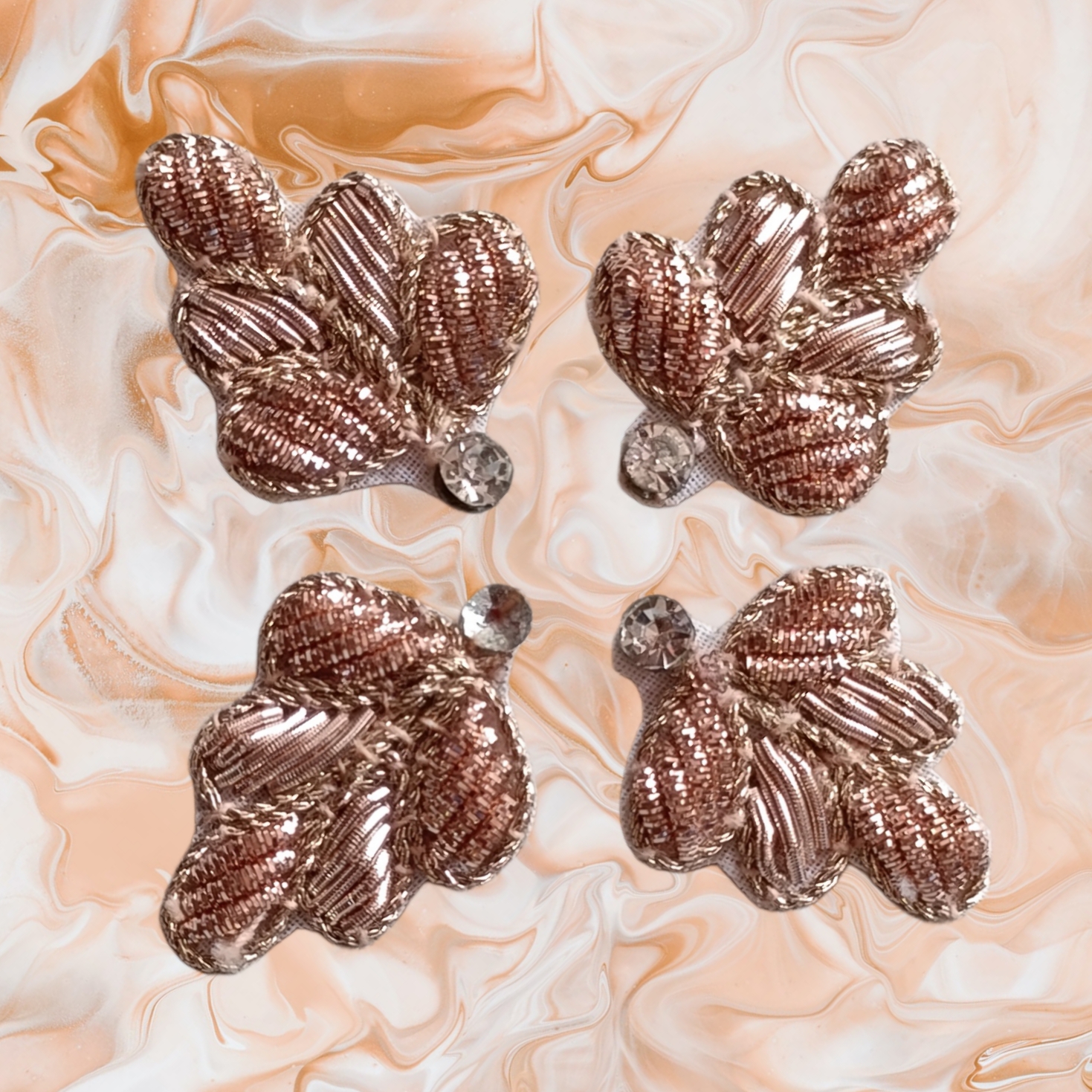 hand embroidery zardosi work applique patch for designing crafting jewelry making neck sew 