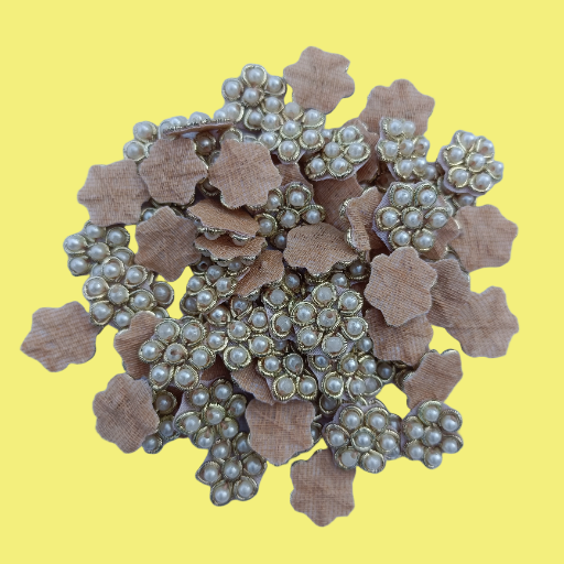 zardosi work hand embroidery dapka beads flower applique patch decorative art craft