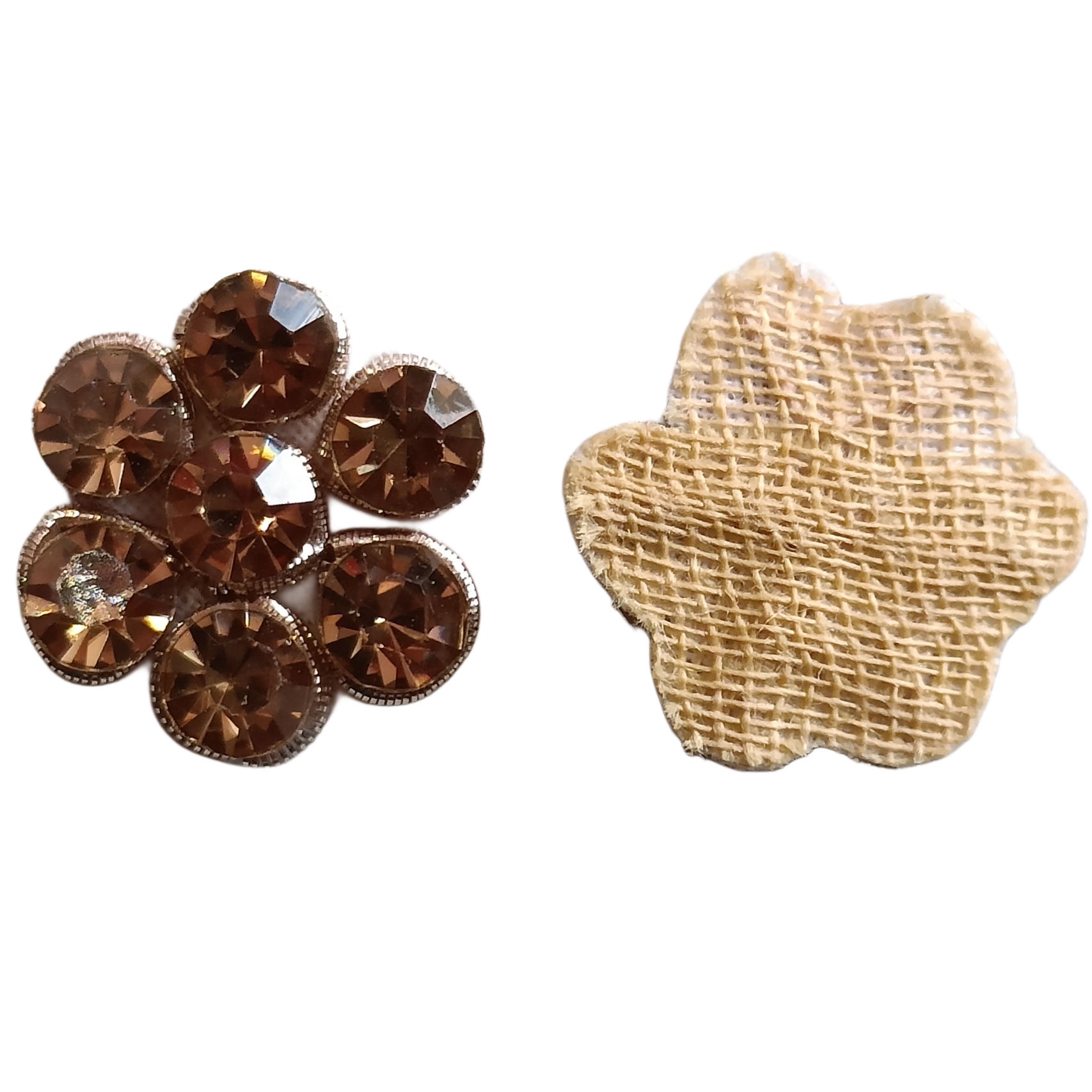 Hand Embroidered Zardozi Applique Patch – Round, 15x15mm, Golden Dapka & Deep Gold Jarkan