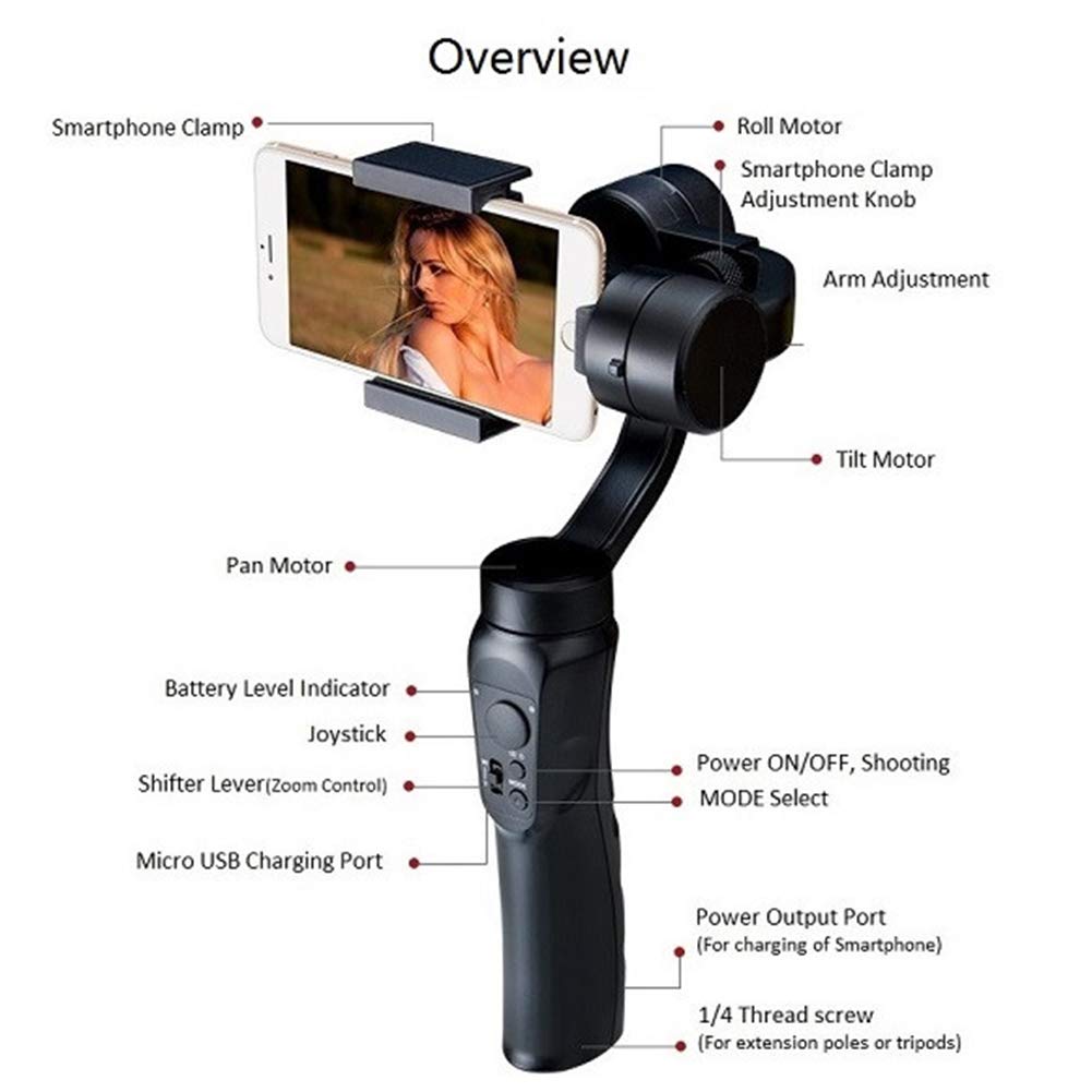 3-Axis Gray Smartphone Gimbal