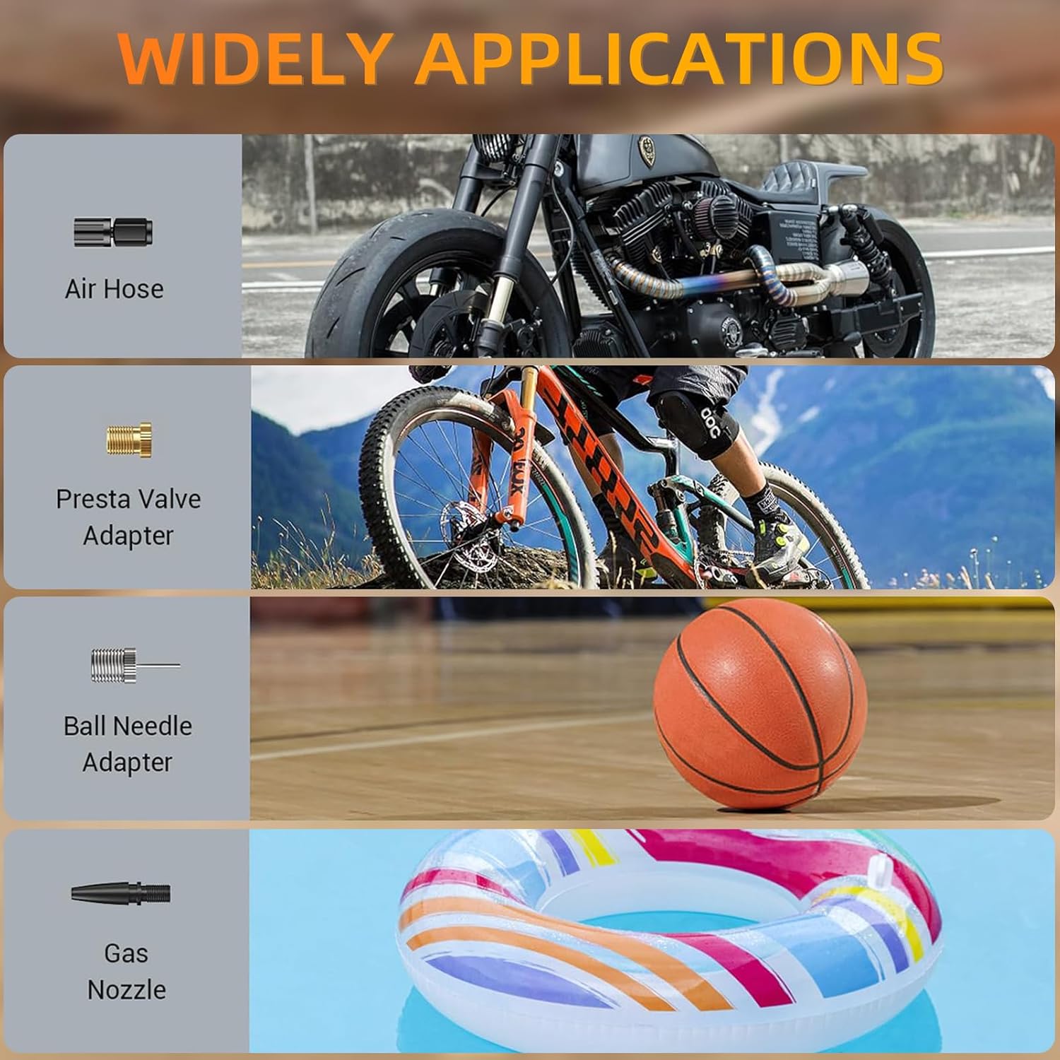 Tyre Inflator with 2-in-1 Rechargeable & Corded Power